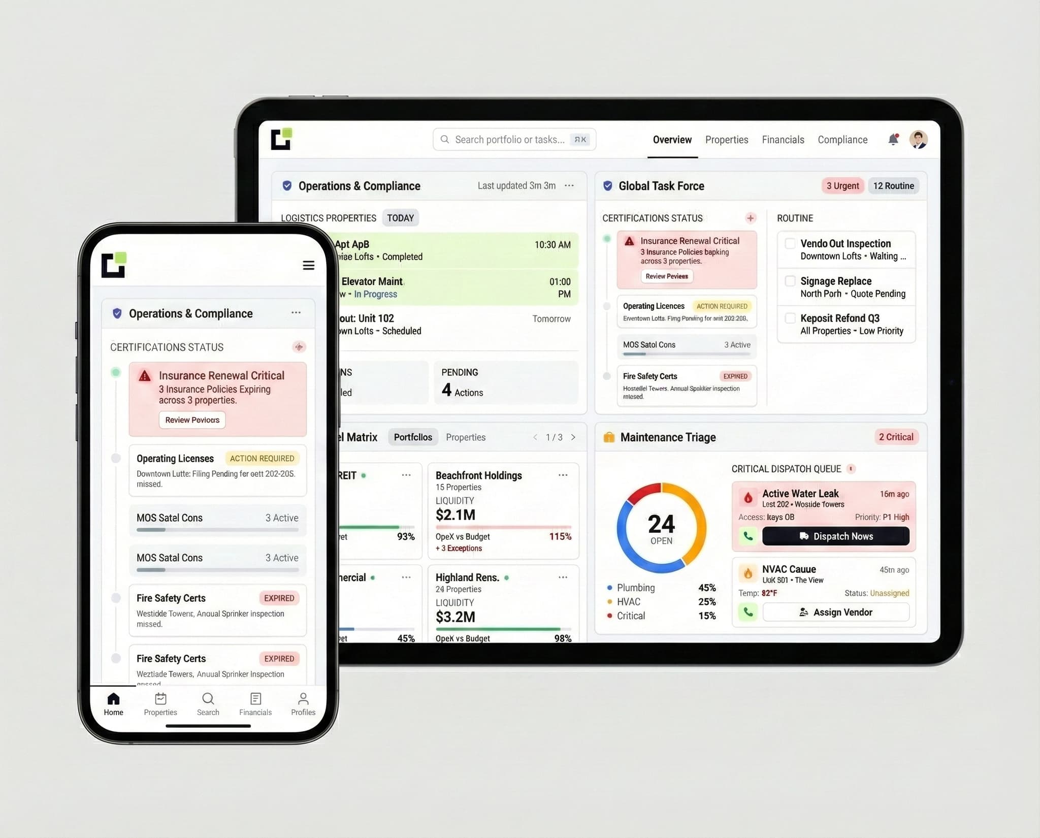 Centralized Command UI