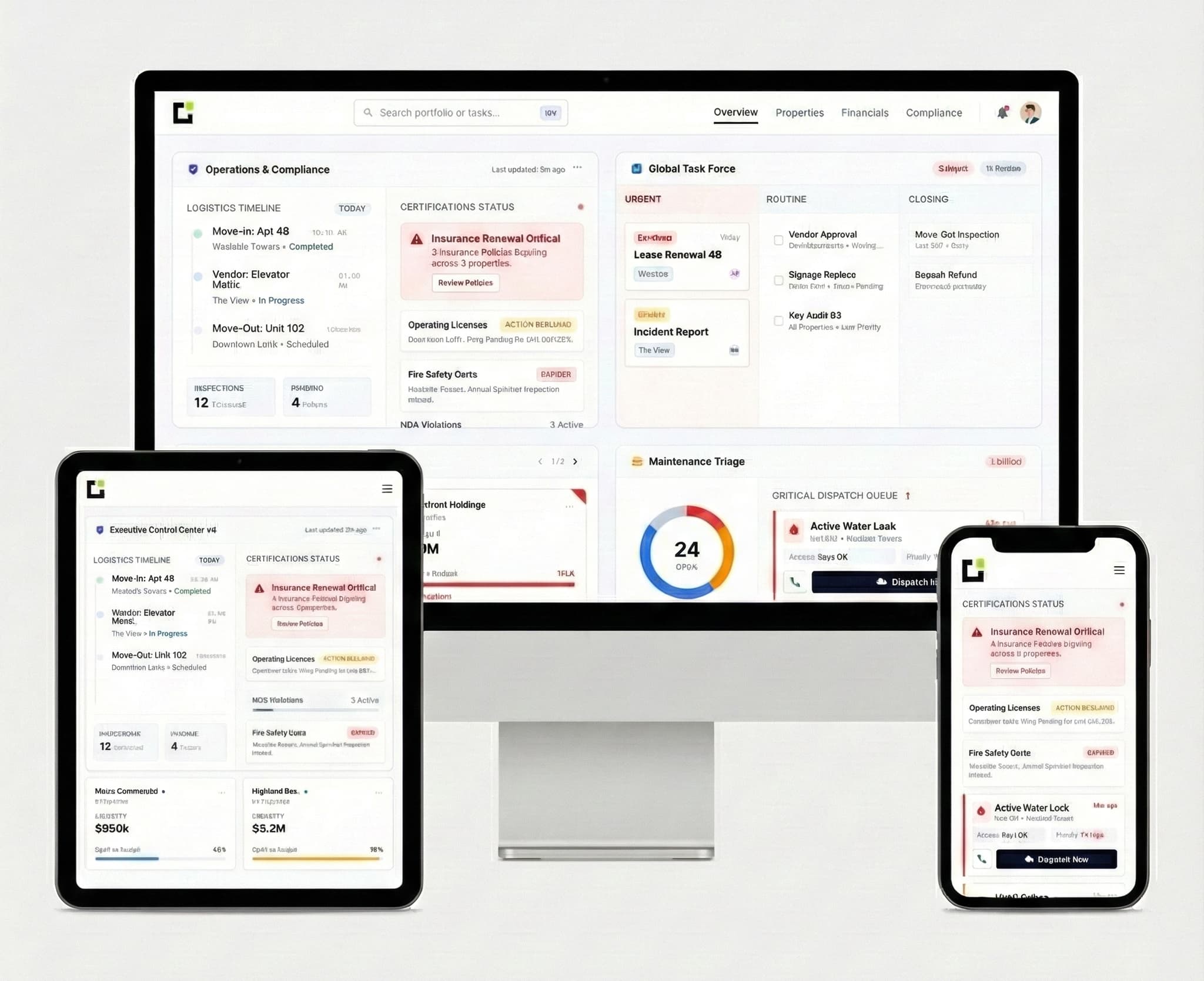 Centralized Command UI